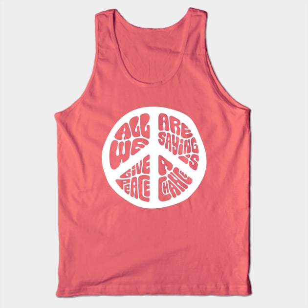 Peace Tank Top by Guissepi